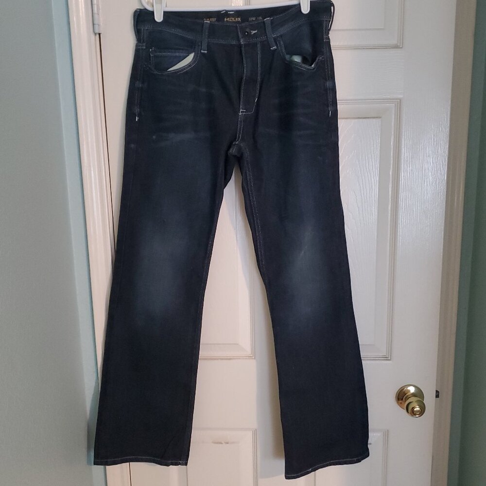 HELIX Slim Boot Jean 32 x 32 dark blue denim wash